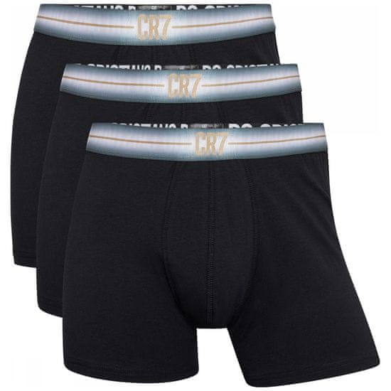 Fan-shop 3pack pánské boxerky CR7 Basic black Velikost: S