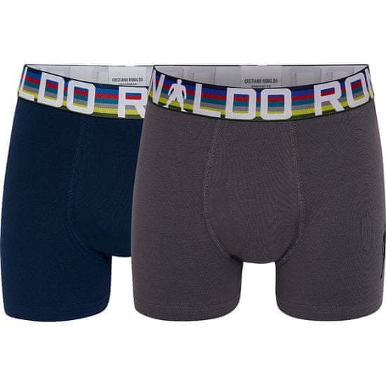 Fan-shop 2pack dětské boxerky CR7 navy-grey Dětská: 7/9 let