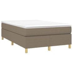 Petromila vidaXL Boxspring posteľ s matracom sivohnedá 120x190 cm látka