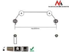 Maclean MC-557 25768 Držiak na vešiak pre LED TV 32-70 palcov