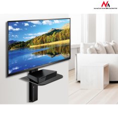 Maclean TV držiak Maclean s DVD policou, VESA 400x400, 32"-55", 30kg, MC-772