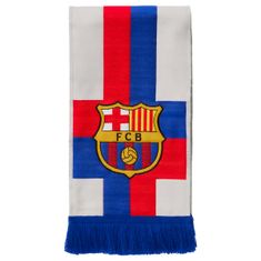 FAN SHOP SLOVAKIA Šál FC Barcelona, krémový, 140x20 cm