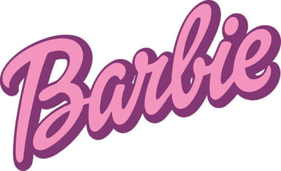 ZUTY Maľovanie podľa čísel - BARBIE PÍSANÉ LOGO NA BIELOM