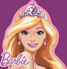 ZUTY Maľovanie podľa čísel - BARBIE PRINCEZNÁ NO 80x100 cm