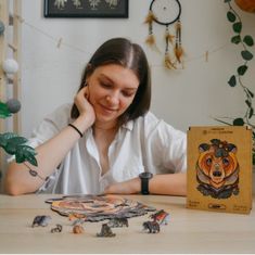 Lubiwood Lesný medveď A4 Premium box 150 dielov