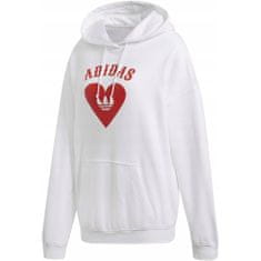 Adidas Mikina biela 152 - 157 cm/XS Vday Hoodie