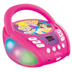 Lexibook Svietiaci Bluetooth CD prehrávač Disney Princezné