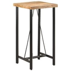 Petromila vidaXL Barový stôl 55x55x107 cm masívne mangové drevo a železo