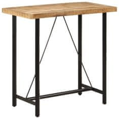 Petromila vidaXL Barový stôl 110x55x107 cm masívne mangové drevo a železo