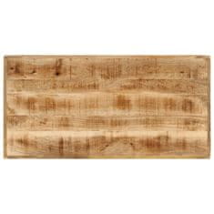 Petromila vidaXL Barový stôl 110x55x107 cm masívne mangové drevo a železo