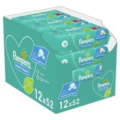 Pampers Fresh Clean detské vlhčené utierky 624ks (12x52ks)