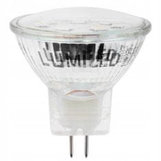 LUMILED 10× LED žiarovka GU5.3 MR11 2,5W = 20W 220lm 3000K Teplá biela 120° 230V