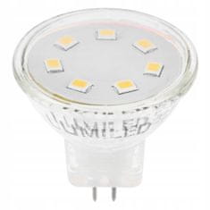 LUMILED 10× LED žiarovka GU5.3 MR11 2,5W = 20W 220lm 3000K Teplá biela 120° 230V