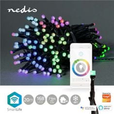 Nedis Vianočné osvetlenie SmartLife LED, Wi-Fi, RGB, 168 LED, 20 m, Android / IOS