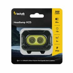 Technik MT-H25 čelovka s pogumovaním, LED CREE XPG-2+LED COB, USB-C, červené svetlo, stroboskop