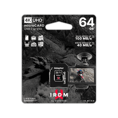 GoodRam 64 GB pamäťová karta microSD UHS-I U3 Goodram s adaptérom