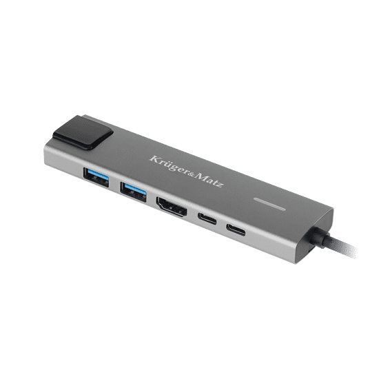 shumee Adaptér (HUB) USB typu C na HDMI/2x USB3.0/2x USB typ C/RJ45