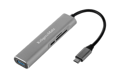 slomart Adaptér (HUB) USB typu C na port HDMI/USB3.0/SD/MicroSD/C