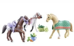 Playmobil 71356 3 koně: Morgan, Quarter Horse a Shagya Arabian