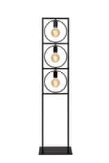 LUCIDE SUUS - Stojacia lampa - 3xE27 - Čierna