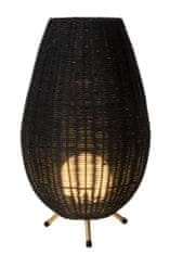 LUCIDE COLIN - Stolná lampa - Ø 30 cm - 1xG9 - Čierna