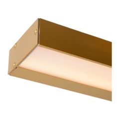 LUCIDE ALEXA - Nástenné svietidlo Kúpeľňové - LED - 1x8W 3000K - IP44 - Matt Gold / Mosadz