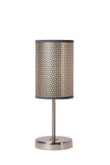 LUCIDE MODA - Stolná lampa - Ø 13 cm - 1xE27 - šedá