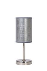 LUCIDE MODA - Stolná lampa - Ø 13 cm - 1xE27 - šedá