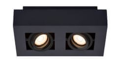 LUCIDE XIRAX - Stropné bodové svietidlo - LED Dim to warm - GU10 - 2x5W 2200K/3000K - Black