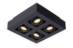 LUCIDE XIRAX - Stropné bodové svietidlo - LED Dim to warm - GU10 - 4x5W 2200K/3000K - Black