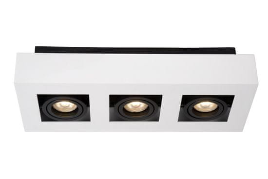 LUCIDE XIRAX - Stropné bodové svietidlo - LED tlmené až teplé - GU10 - 3x5W 2200K/3000K - biele