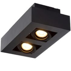 LUCIDE XIRAX - Stropné bodové svietidlo - LED Dim to warm - GU10 - 2x5W 2200K/3000K - Black