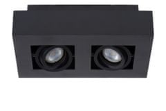 LUCIDE XIRAX - Stropné bodové svietidlo - LED Dim to warm - GU10 - 2x5W 2200K/3000K - Black