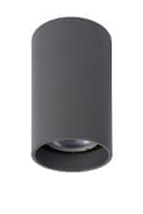 LUCIDE DELTO - Stropné bodové svietidlo - Ø 5,5 cm - LED Dim to warm - GU10 - 1x5W 2200K/3000K - Grey