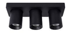 LUCIDE NIGEL - Stropné bodové svietidlo - LED Dim to warm - GU10 - 3x5W 2200K/3000K - Black
