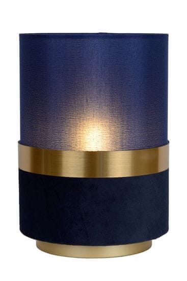 LUCIDE EXTRAVAGANZA TUSSE - Stolná lampa - Ø 15 cm - 1xE14 - modrá
