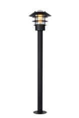 LUCIDE ZICO - Stĺpik lampy Outdoor - Ø 21,8 cm - 1xE27 - IP44 - Čierny