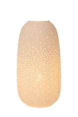 LUCIDE FLORES - Stolná lampa - Ø 17,5 cm - 1xE14 - Biela