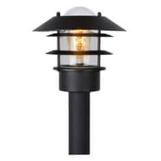 LUCIDE ZICO - Stĺpik lampy Outdoor - Ø 21,8 cm - 1xE27 - IP44 - Čierny