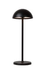 LUCIDE JOY - Dobíjacia stolová lampa Outdoor - Batéria - Ø 12 cm - LED Rozm. - 1x1,5W 3000K - IP54 - Čierny