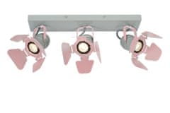 LUCIDE PICTO - Stropné bodové svietidlo pre deti - 3xGU10 - ružové
