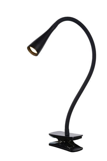 LUCIDE ZOZY - Clamp lampa - LED Dim. - 1x4W 3000K - 3 StepDim - Čierny