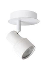 LUCIDE SIRENE-LED - Stropné bodové svietidlo Kúpeľňa - Ø 10 cm - LED Rozm. - GU10 - 1x5W 3000K - IP44 - Biela