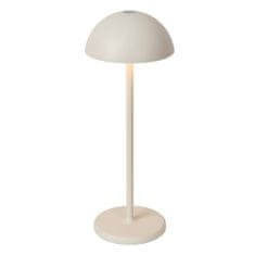 LUCIDE JOY - Dobíjacia stolová lampa Outdoor - Batéria - Ø 12 cm - LED Rozm. - 1x1,5W 3000K - IP54 - Biela