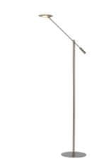 LUCIDE ANSELMO - Stojacia lampa na čítanie - Ø 25 cm - LED Rozm. - 1x9W 3000K - Satin Chrome