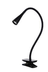 LUCIDE ZOZY - Clamp lampa - LED Dim. - 1x4W 3000K - 3 StepDim - Čierny