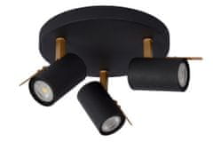 LUCIDE GRONY - Stropné bodové svietidlo - LED Dim to warm - GU10 - 3x5W 2200K/3000K - Black