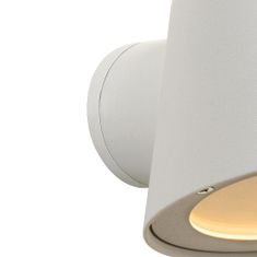 LUCIDE DINGO-LED - Nástenné svietidlo Vonkajšie - LED Dim. - GU10 - 1x5W 3000K - IP44 - Biela