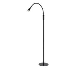 LUCIDE ZOZY - Stojacia lampa na čítanie - LED Dim. - 1x4W 3000K - 3 StepDim - Čierny