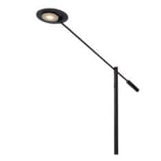 LUCIDE ANSELMO - Stojacia lampa na čítanie - Ø 25 cm - LED Rozm. - 1x9W 3000K - Čierna